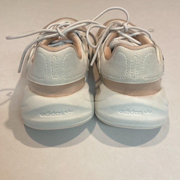 ADIDAS OZELIA Women's Beige Leather Mixed Sneakers Size 4.5 EUC 36.5 EUC - Picture 6 of 14